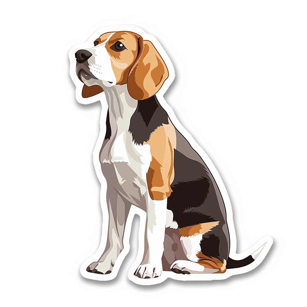 Beagle dog Vinyl Decal Sticker for Car, Laptop, Tumbler and more # F012006