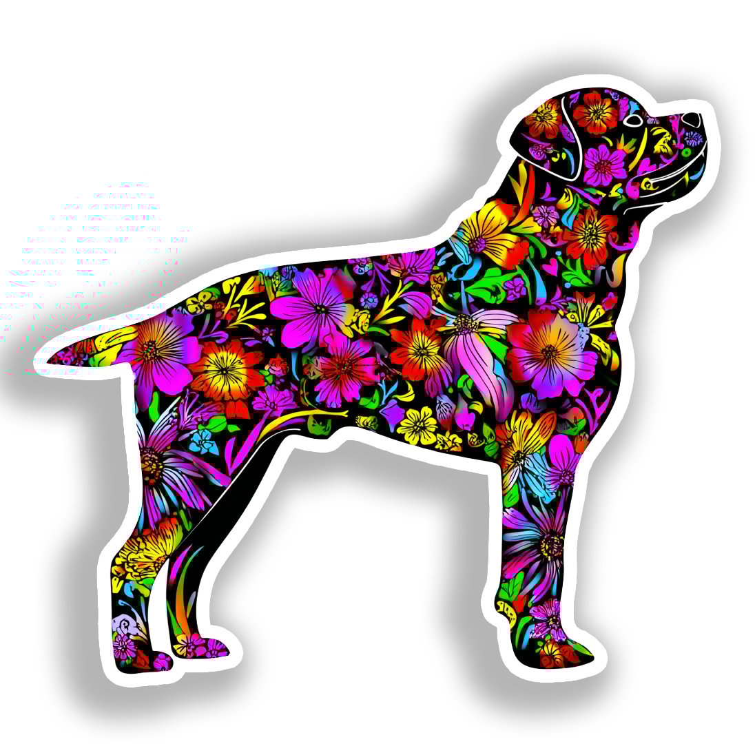 Rottweiler Dog Vinyl Decal Sticker for Car, Laptop, Tumbler and more # A019218-4" x 4"