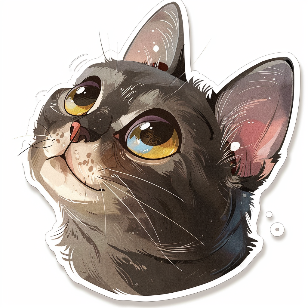 British Shorthair cat Vinyl Decal Sticker for Car, Laptop, Tumbler and more # F07979