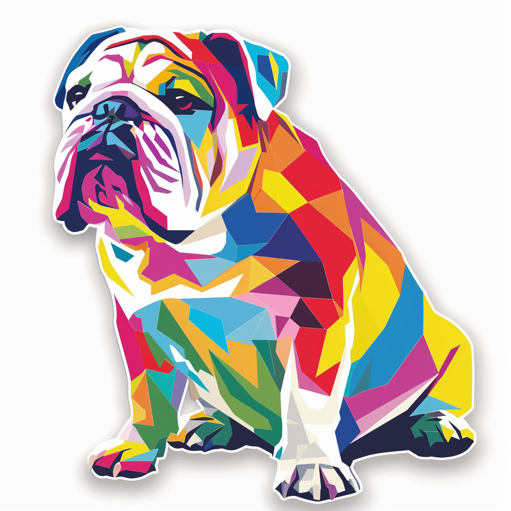 Bulldog Dog Vinyl Decal Sticker for Car, Laptop, Tumbler and more # F07307