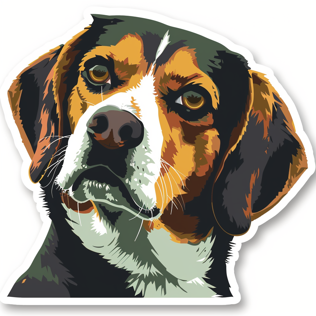 Beagle dog Vinyl Decal Sticker for Car, Laptop, Tumbler and more # F011846