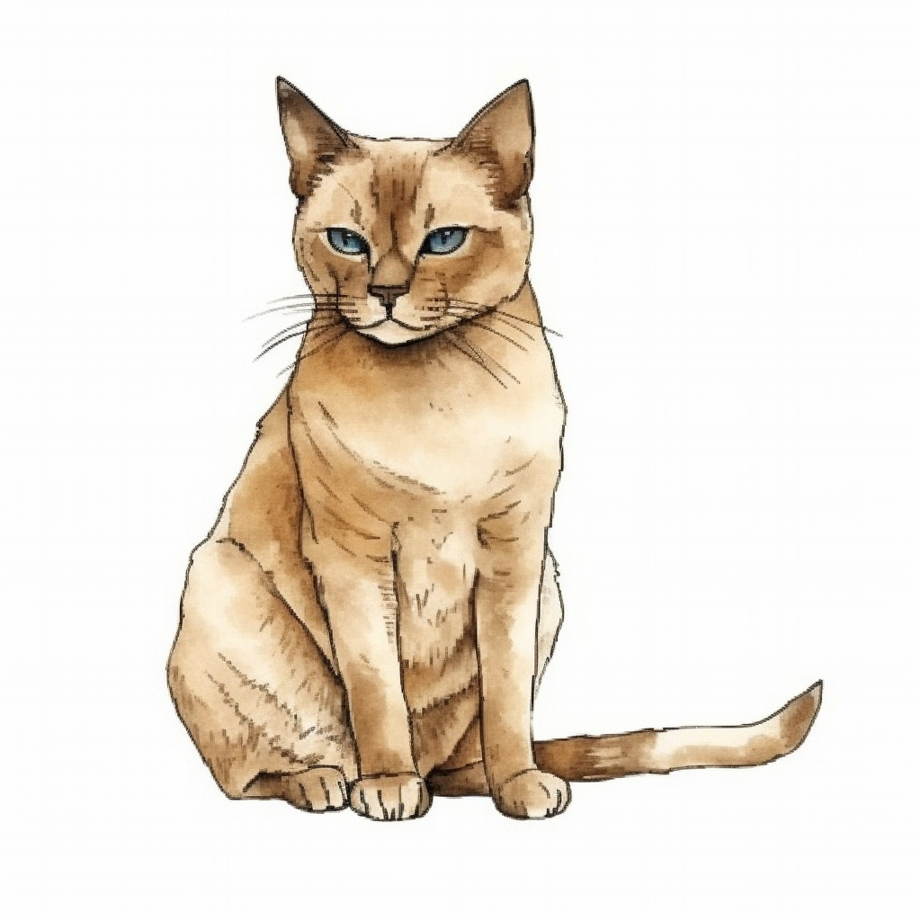 Burmese Cat Vinyl Decal Sticker for Car, Laptop, Tumbler and more # F010724