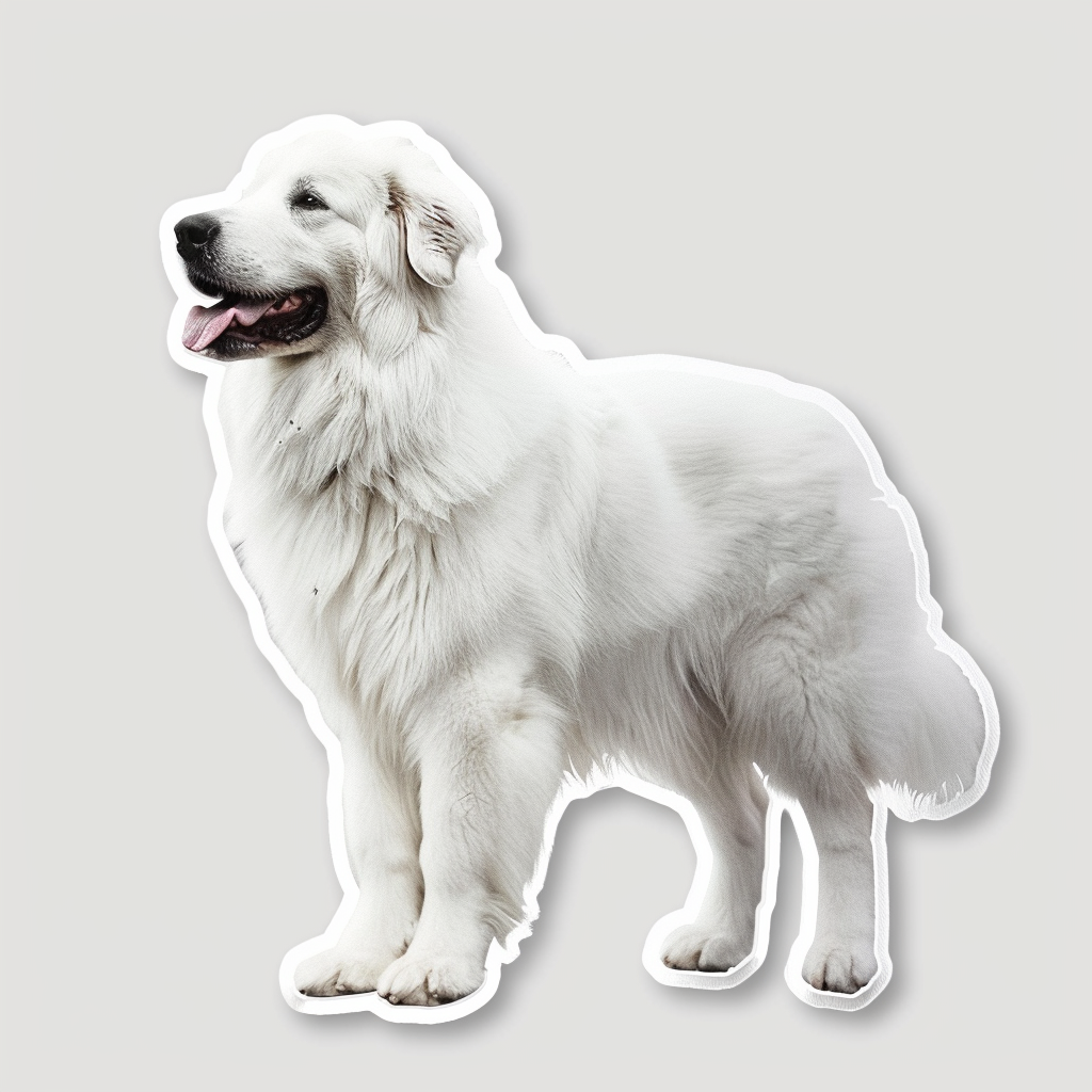 Sticker of Great Pyrenees dog  Vinyl Decal Sticker for Car, Laptop, Tumbler and more # F023612
