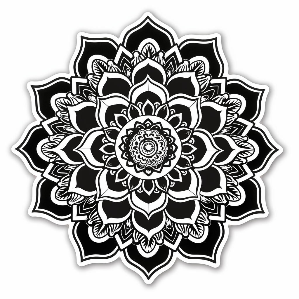 Mandala Vinyl Decal Sticker for Car, Laptop, Tumbler and more # F08246