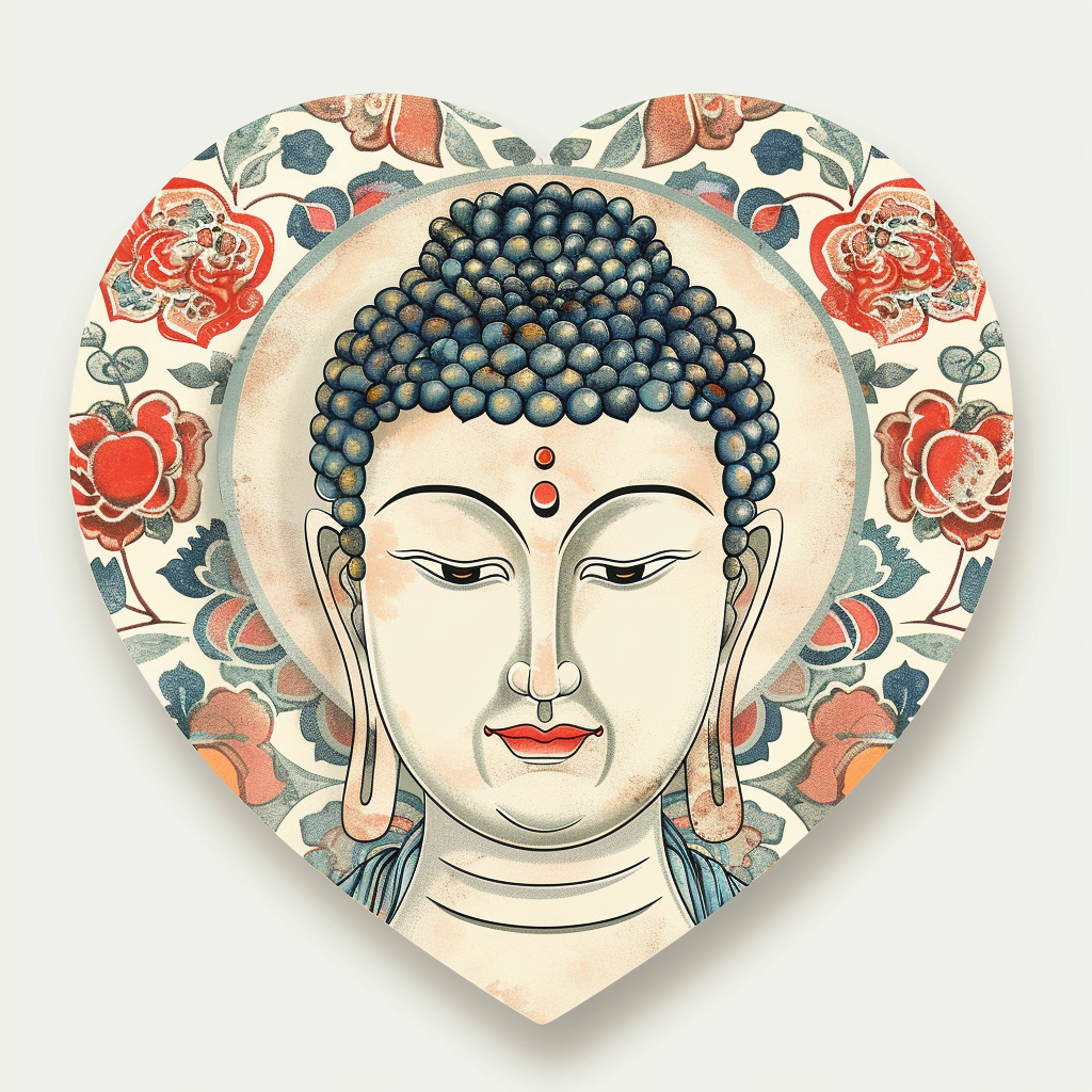 Buddha majestic Expressive surreal Vinyl Decal Sticker for Car, Laptop, Tumbler and more # F016972