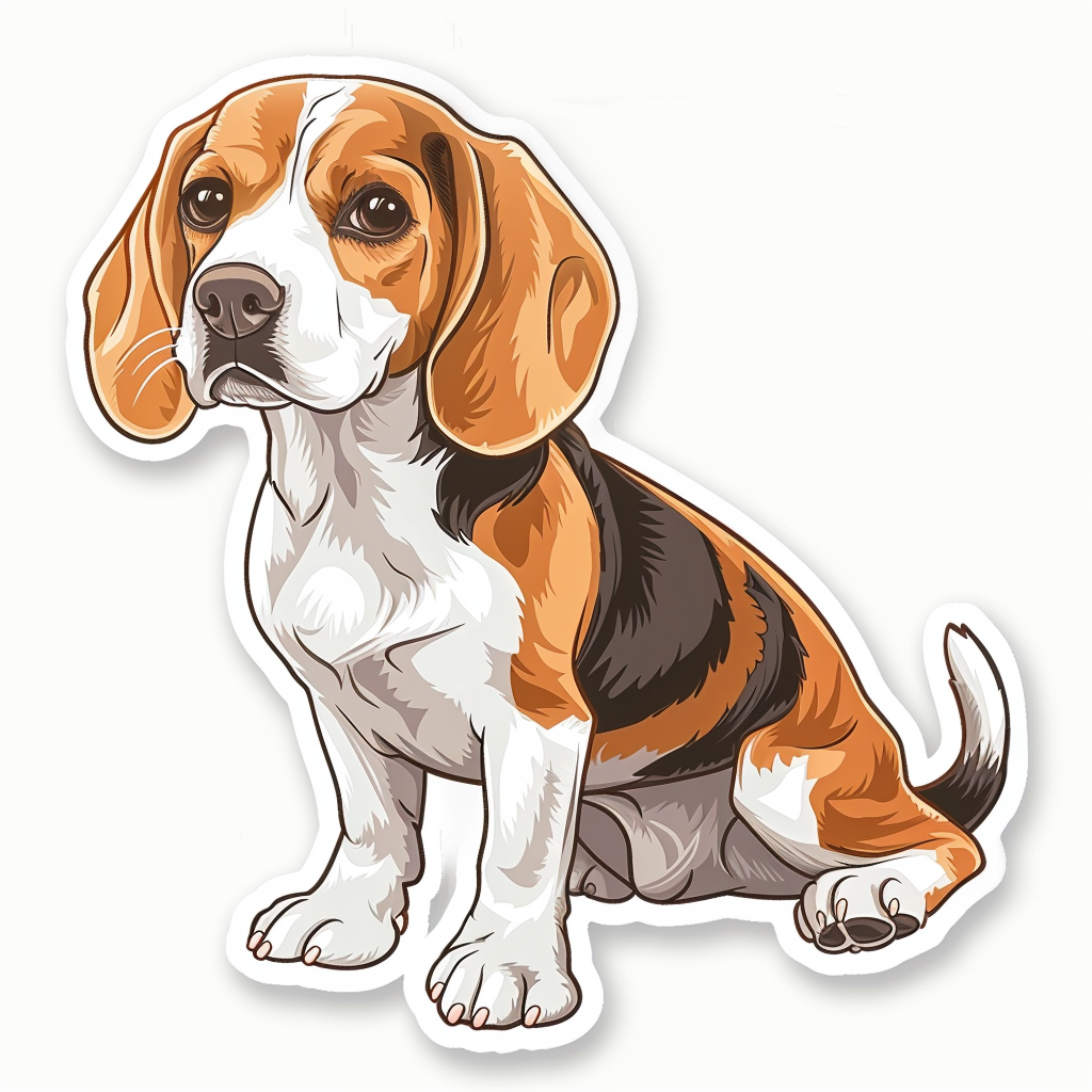 Beagle dog Vinyl Decal Sticker for Car, Laptop, Tumbler and more # F011775