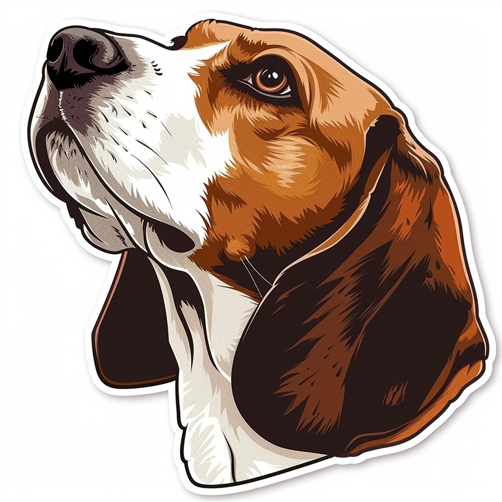 Beagle dog Vinyl Decal Sticker for Car, Laptop, Tumbler and more # F011952