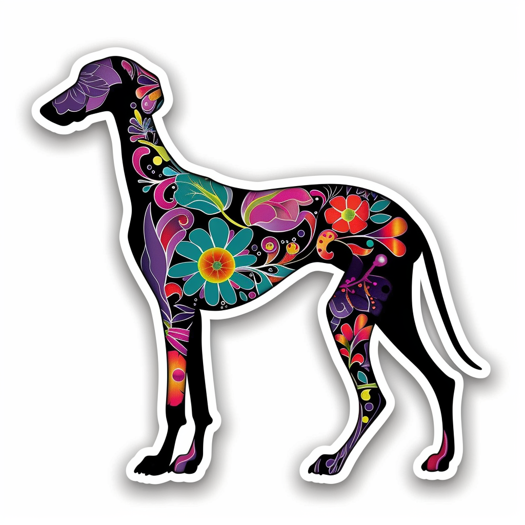 Great Dane Dog Expressive surreal Vinyl Decal Sticker for Car, Laptop, Tumbler and more # F022733