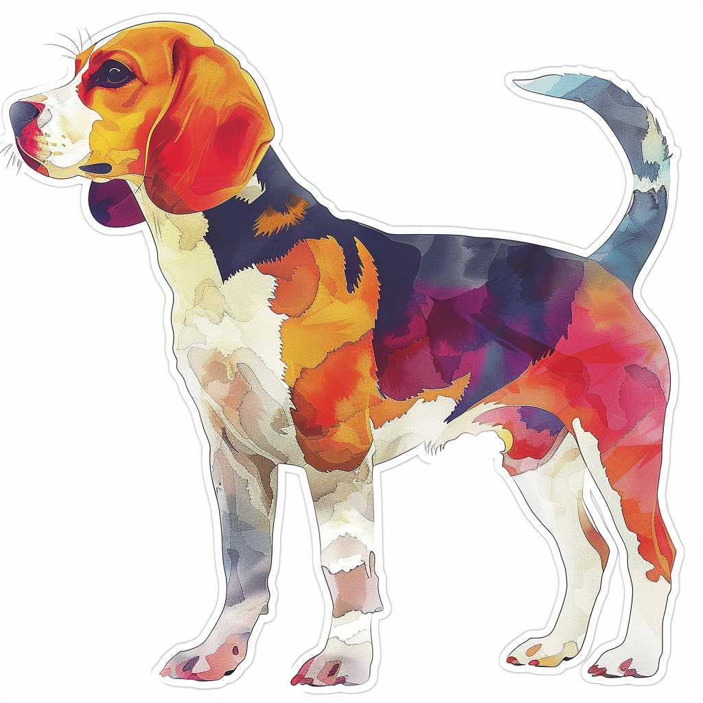 Beagle dog Vinyl Decal Sticker for Car, Laptop, Tumbler and more # F012104