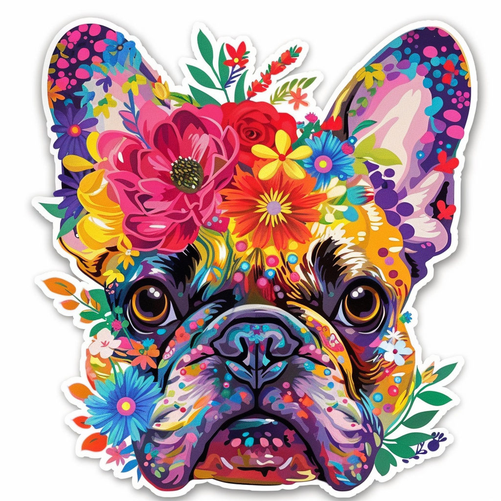 French Bulldog Vinyl Decal Sticker for Car, Laptop, Tumbler and more # F07205
