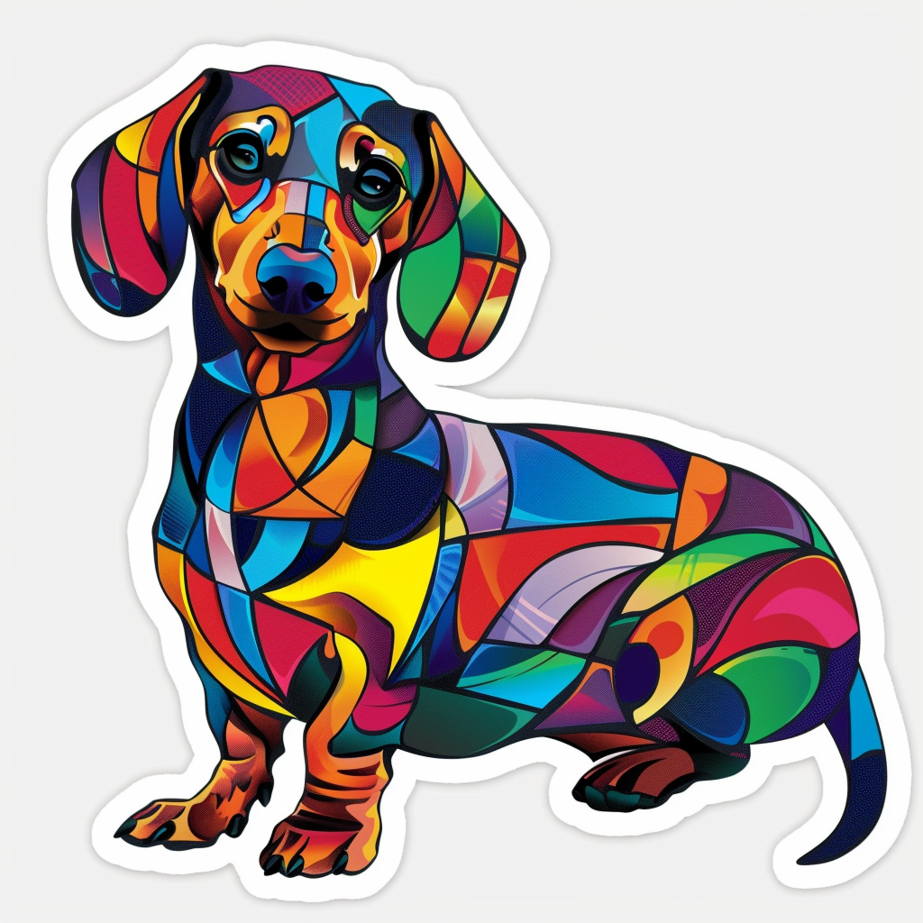 Dachshund Dog Vinyl Decal Sticker for Car, Laptop, Tumbler and more # F013082