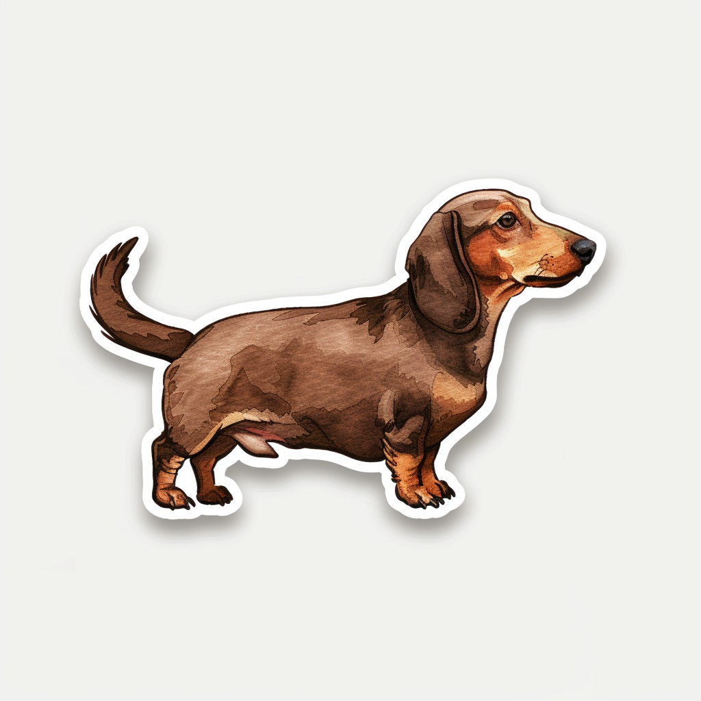 Dachshund Dog Vinyl Decal Sticker for Car, Laptop, Tumbler and more # F013106