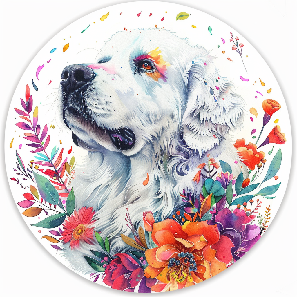 Great Pyrenees dog  Vinyl Decal Sticker for Car, Laptop, Tumbler and more # F023569