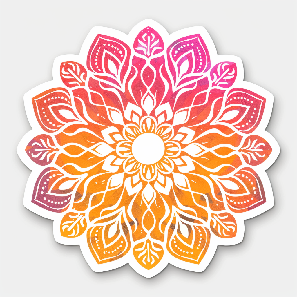 Mandala Vinyl Decal Sticker for Car, Laptop, Tumbler and more # F08232