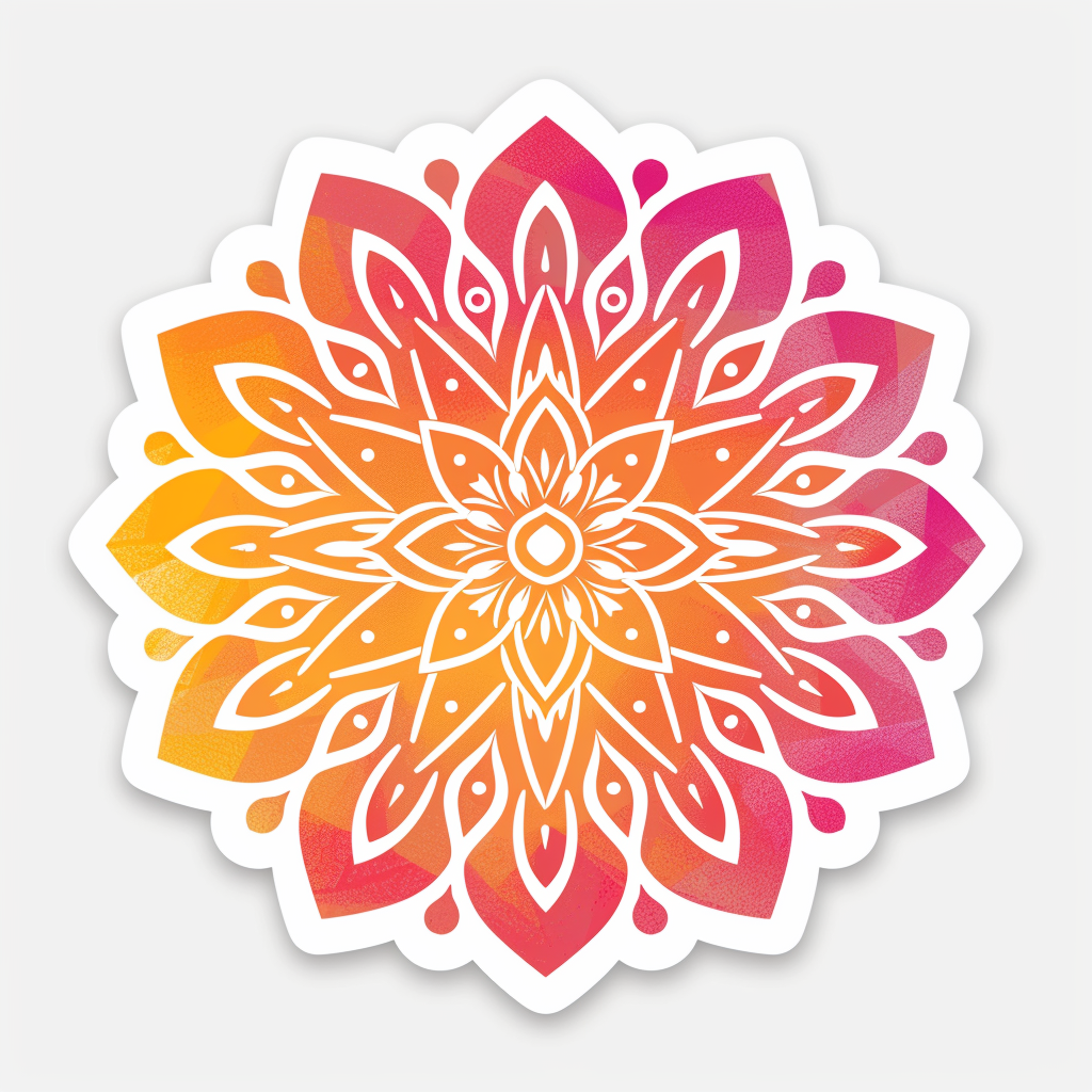 Mandala Vinyl Decal Sticker for Car, Laptop, Tumbler and more # F08269