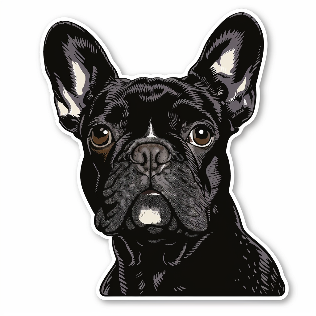 French Bulldog Vinyl Decal Sticker for Car, Laptop, Tumbler and more # F07507
