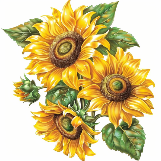 Sunflowers Expressive surreal Vinyl Decal Sticker for Car, Laptop, Tumbler and more # F018131