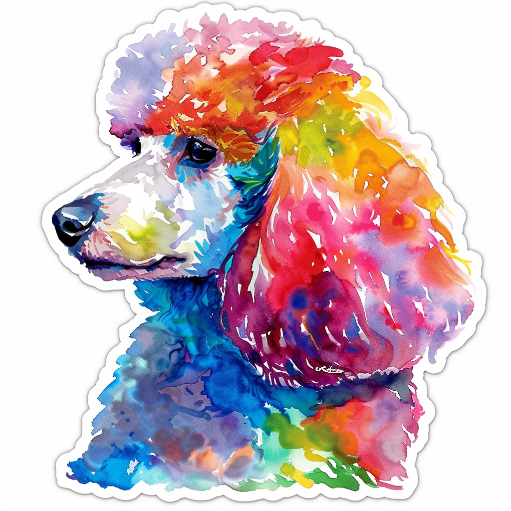 Poodle Dog Vinyl Decal Sticker for Car, Laptop, Tumbler and more # F012466