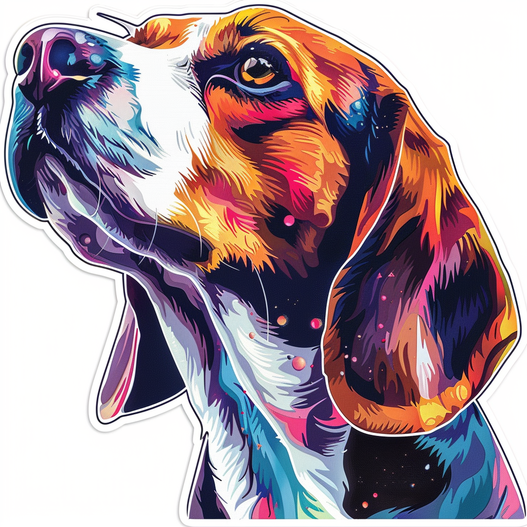 Beagle dog Vinyl Decal Sticker for Car, Laptop, Tumbler and more # F012074