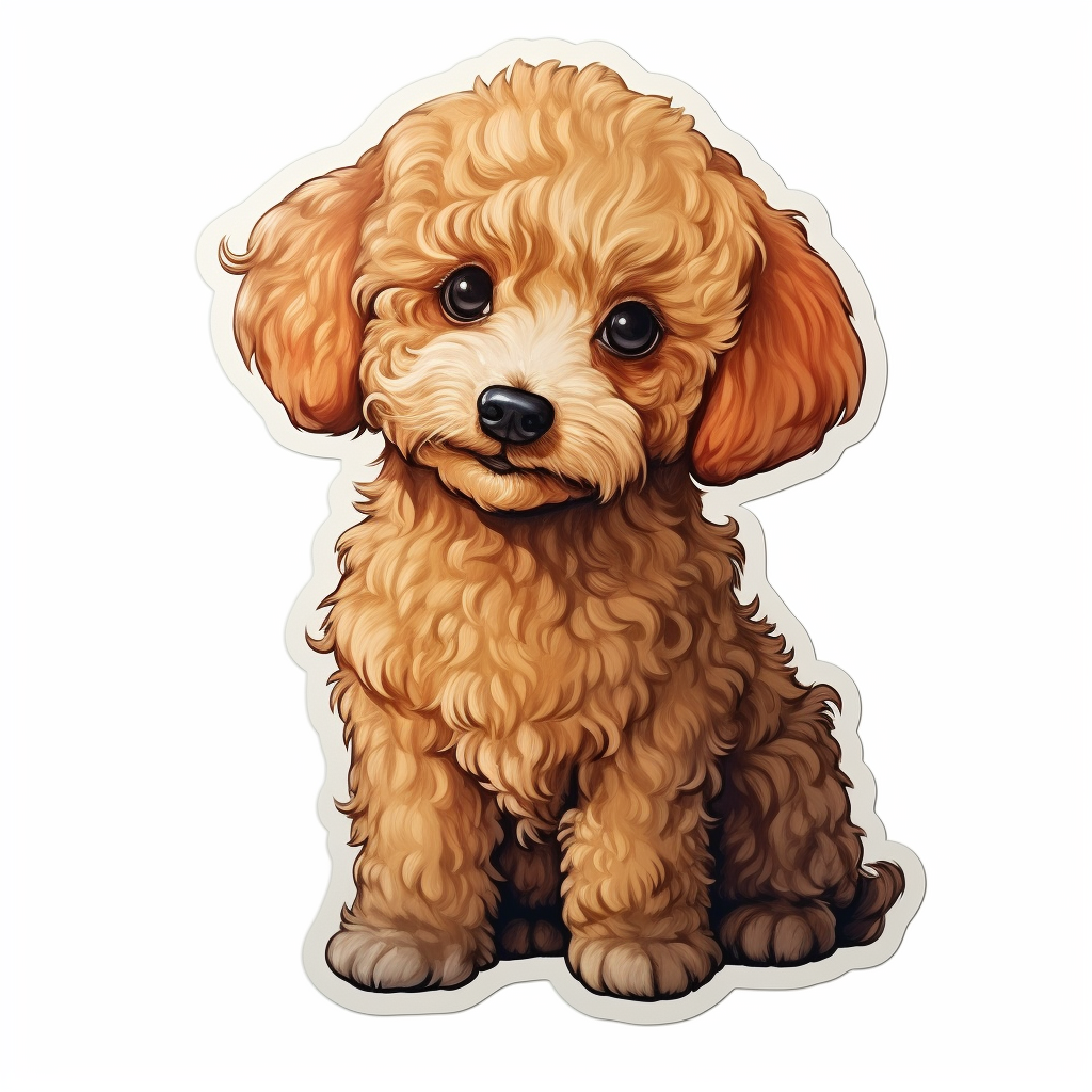 Poodle dog Vinyl Decal Sticker for Car, Laptop, Tumbler and more # F012242