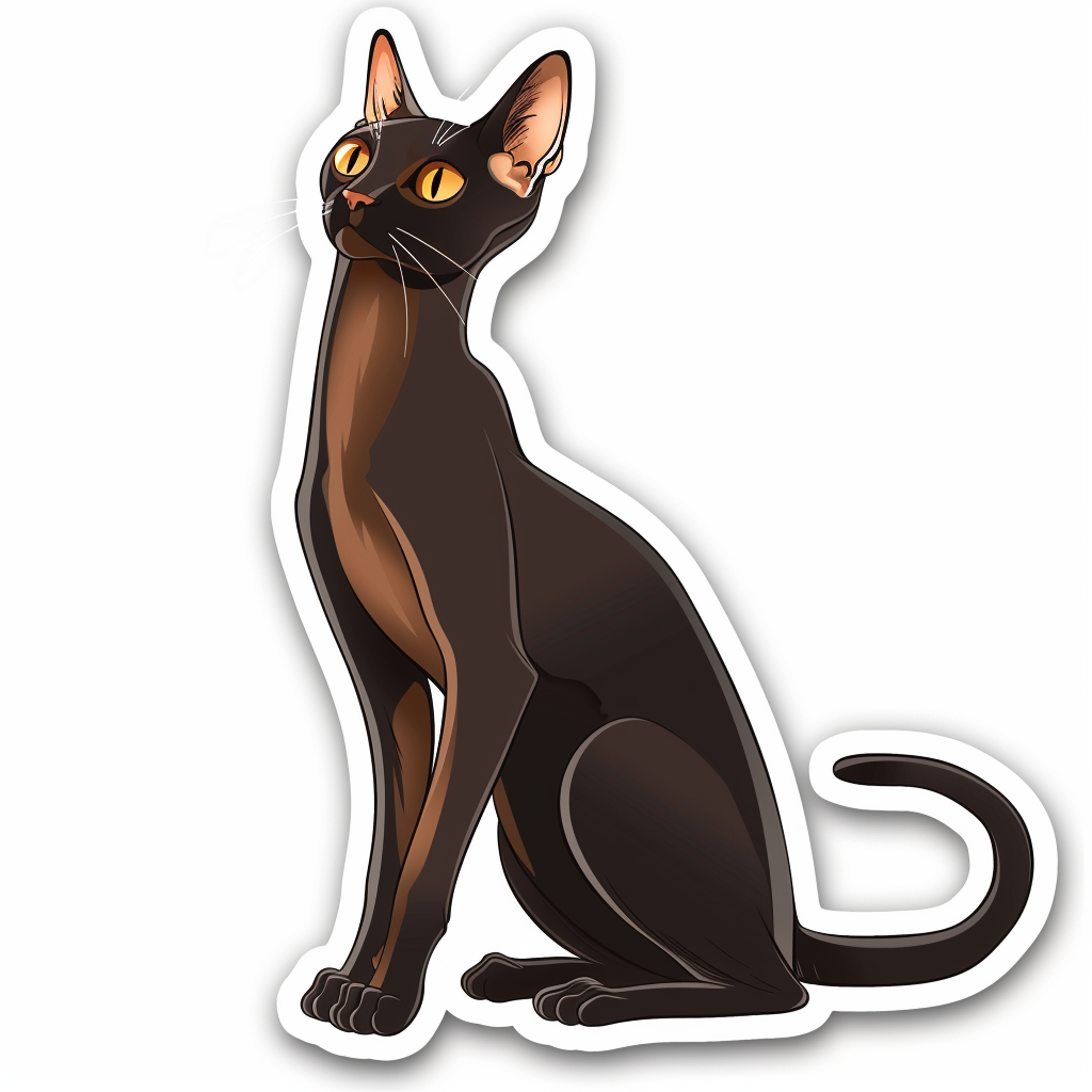 Abyssinian Cat astronaut majestic Expressive surreal Vinyl Decal Sticker for Car, Laptop, Tumbler and more # F021028-4" x 4"
