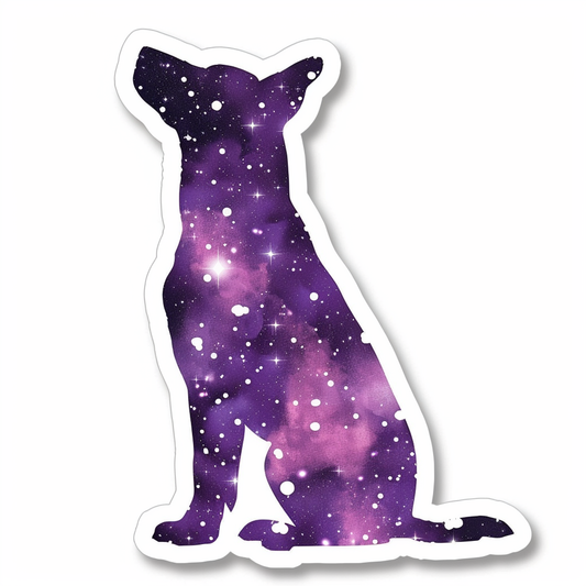 Doberman Pinscher Dog galaxy majestic Expressive surreal Vinyl Decal Sticker for Car, Laptop, Tumbler and more # F019515-4" x 4"