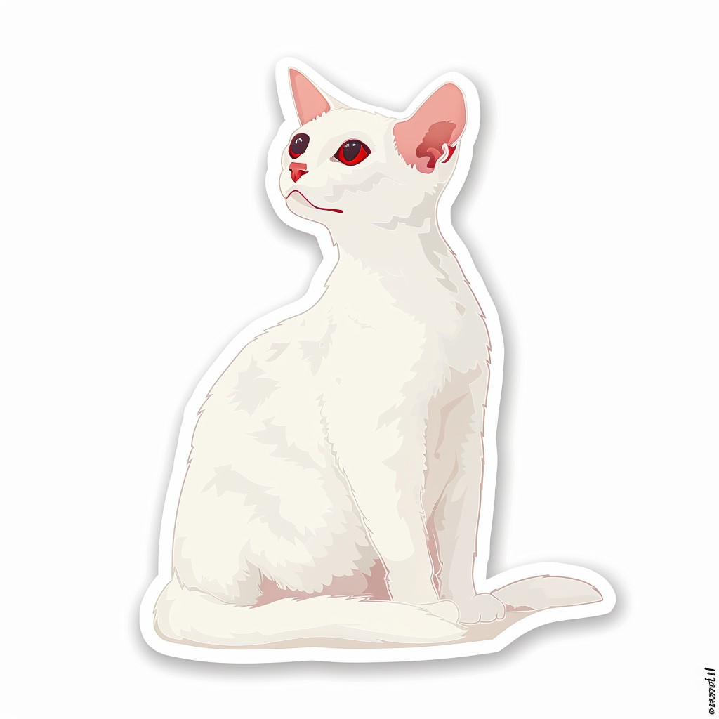 Devon Rex Cat Vinyl Decal Sticker for Car, Laptop, Tumbler and more # F09852
