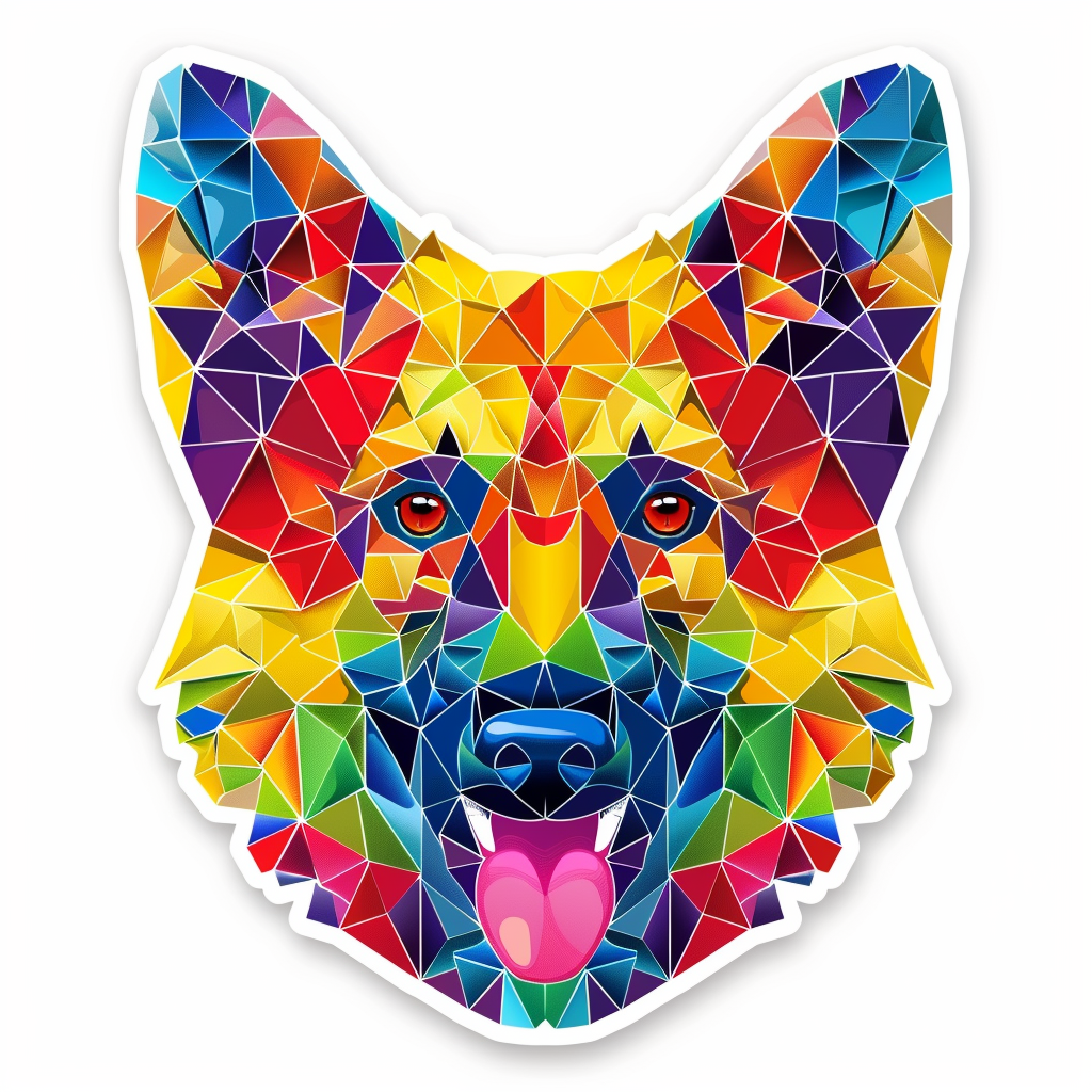 German Shepherd Dog Vinyl Decal Sticker for Car, Laptop, Tumbler and more # F011284