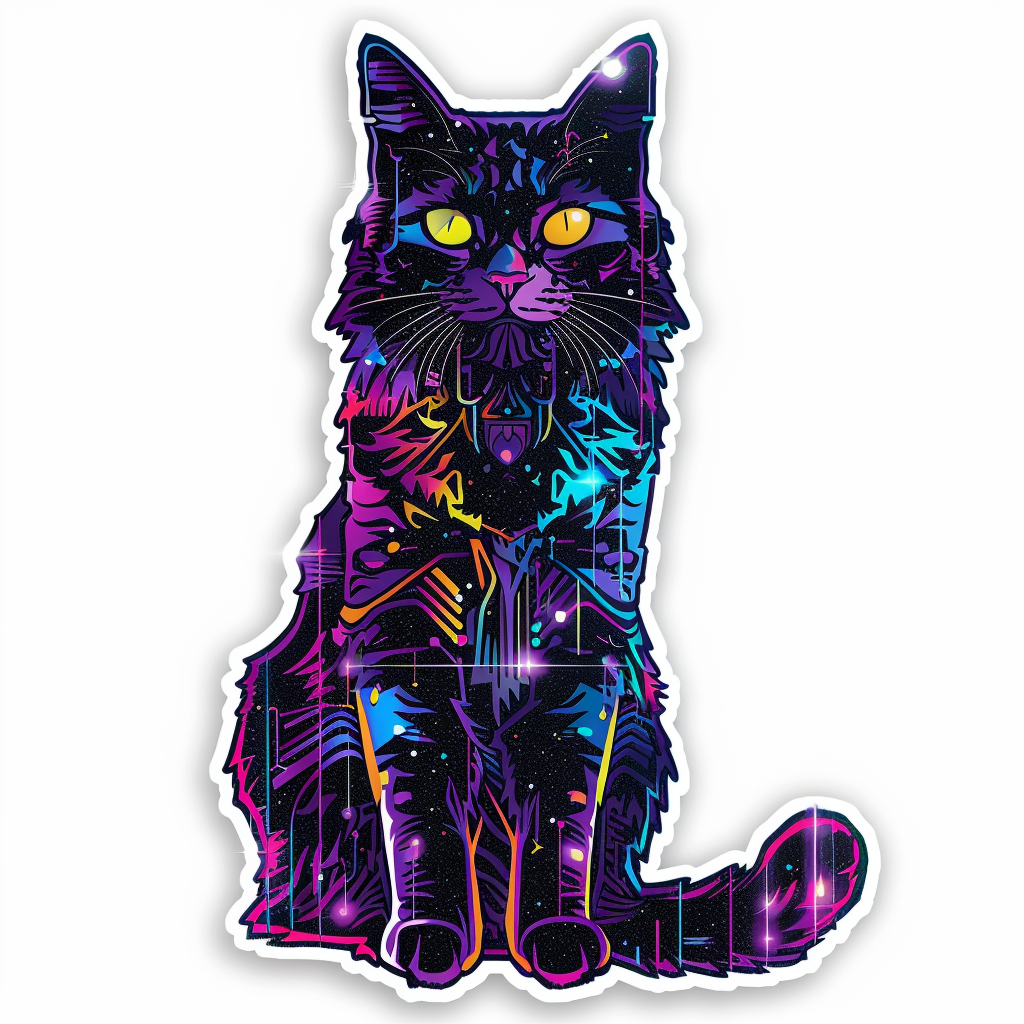 Adorable Turkish Angora Cat Vinyl Decal Sticker for Car, Laptop, Tumbler and more # F020904-4" x 4"