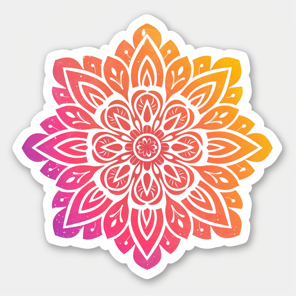 Mandala Vinyl Decal Sticker for Car, Laptop, Tumbler and more # F08251