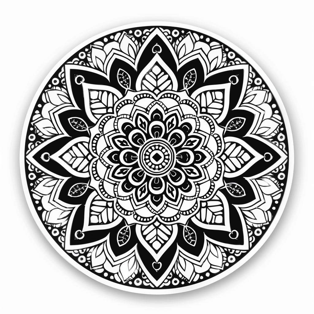 Mandala Vinyl Decal Sticker for Car, Laptop, Tumbler and more # F08074