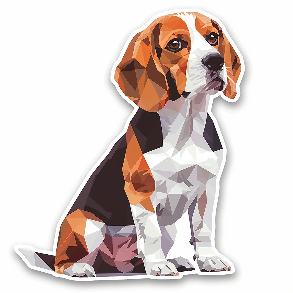 Beagle dog Vinyl Decal Sticker for Car, Laptop, Tumbler and more # F012030