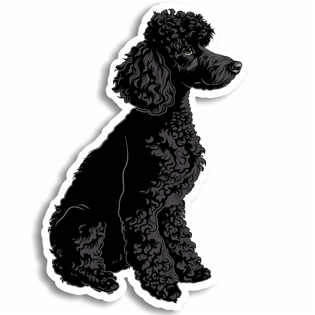 Poodle Dog Vinyl Decal Sticker for Car, Laptop, Tumbler and more # F07722
