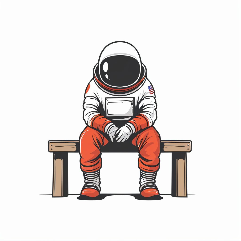 a Astronaut majestic Expressive surreal Vinyl Decal Sticker for Car, Laptop, Tumbler and more # F017046