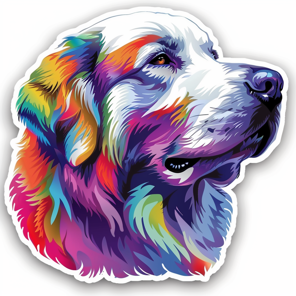 Great Pyrenees dog  Vinyl Decal Sticker for Car, Laptop, Tumbler and more # F023707