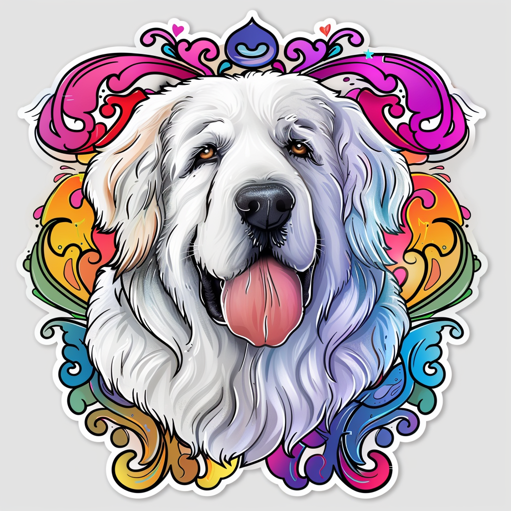 Great Pyrenees dog  Vinyl Decal Sticker for Car, Laptop, Tumbler and more # F023518
