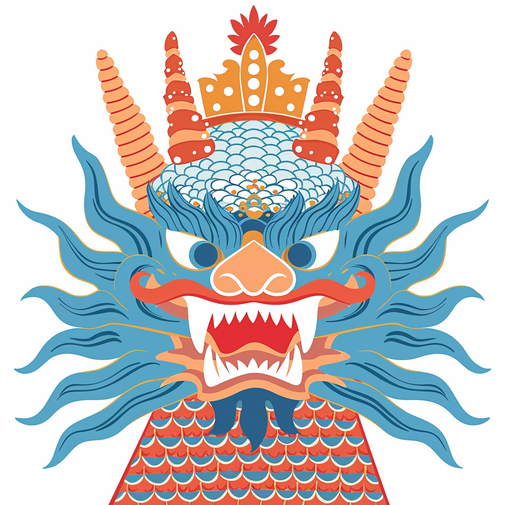 Dragon crowned majestic Expressive surreal Vinyl Decal Sticker for Car, Laptop, Tumbler and more # F019044-4" x 4"