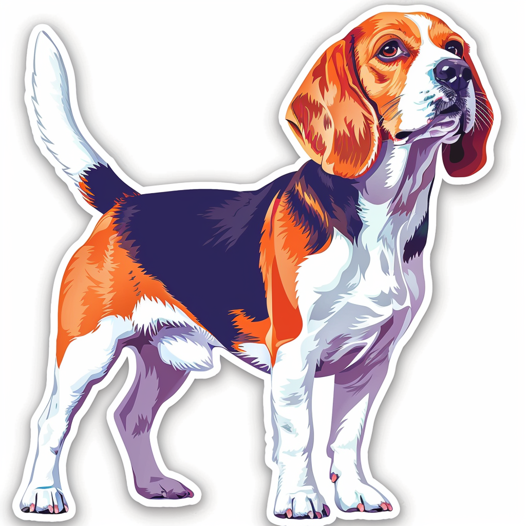 Beagle dog Vinyl Decal Sticker for Car, Laptop, Tumbler and more # F011773
