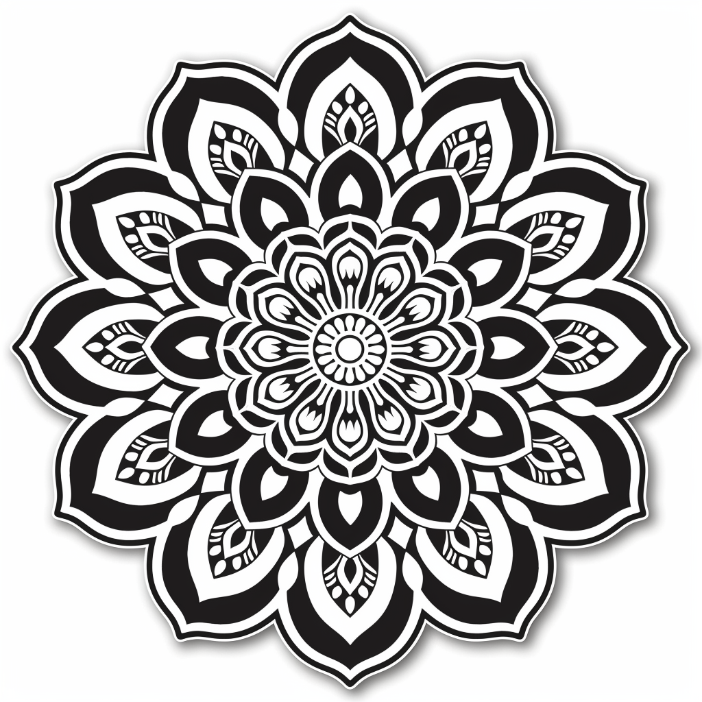 Mandala Vinyl Decal Sticker for Car, Laptop, Tumbler and more # F08132