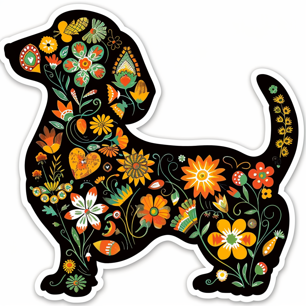 Dachshund Dog Heartcore Vinyl Decal Sticker for Car, Laptop, Tumbler and more # F012840