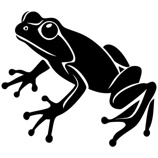 Frog Transfer Vinyl Decal Sticker for Car, Laptop, Tumbler and more # A017065-4" x 4"
