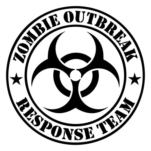 Zombie Response team Transfer Vinyl Decal Sticker for Car, Laptop, Tumbler and more # 555-8" x 8"