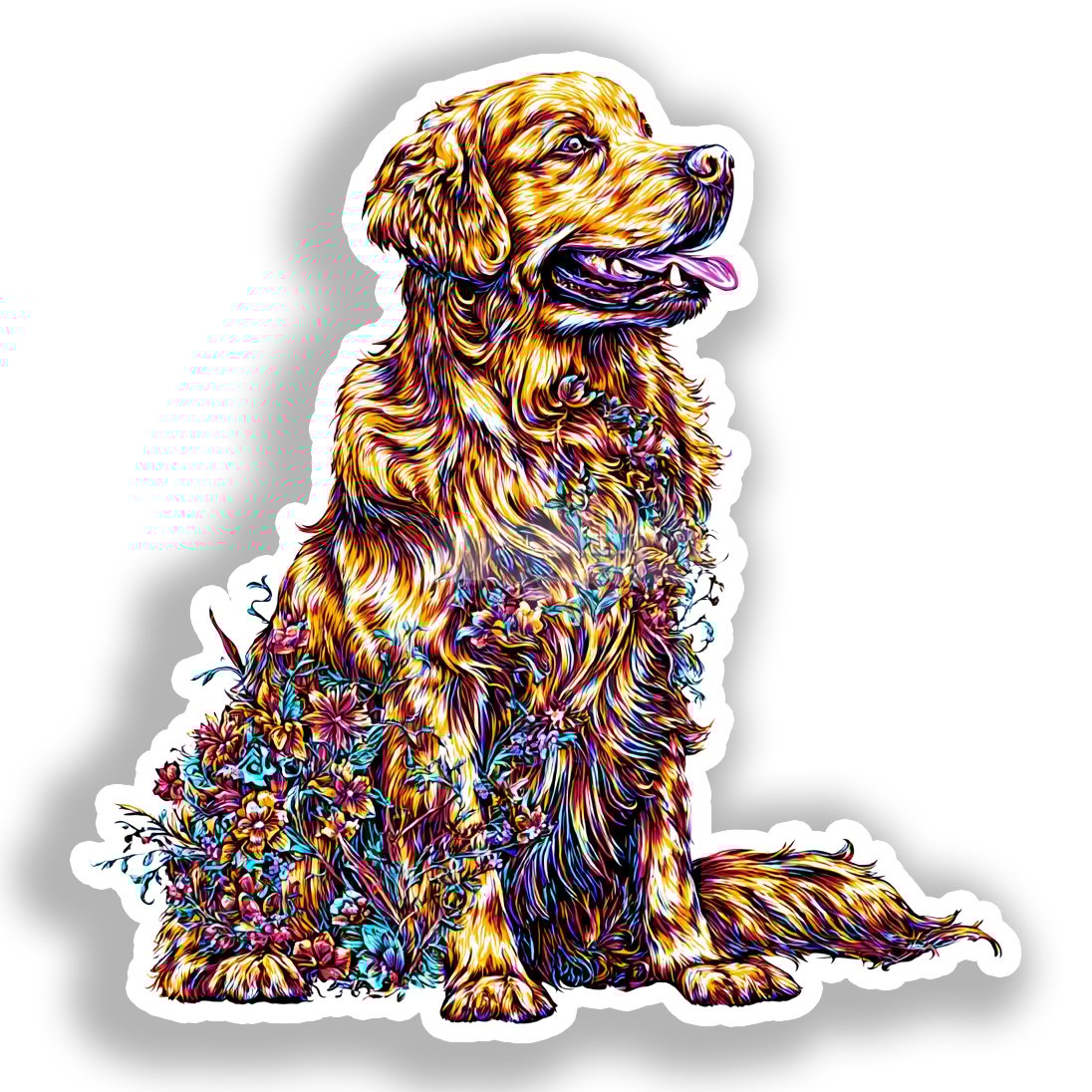 Large Breed Dog Vinyl Decal Sticker for Car, Laptop, Tumbler and more # A019370-4" x 4"