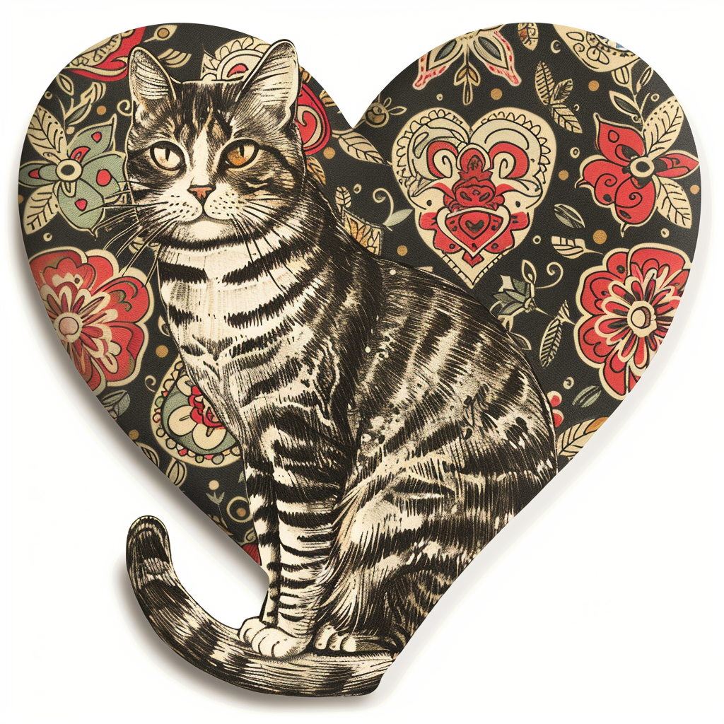 American Shorthair Cat majestic Expressive surreal Vinyl Decal Sticker for Car, Laptop, Tumbler and more # F018843