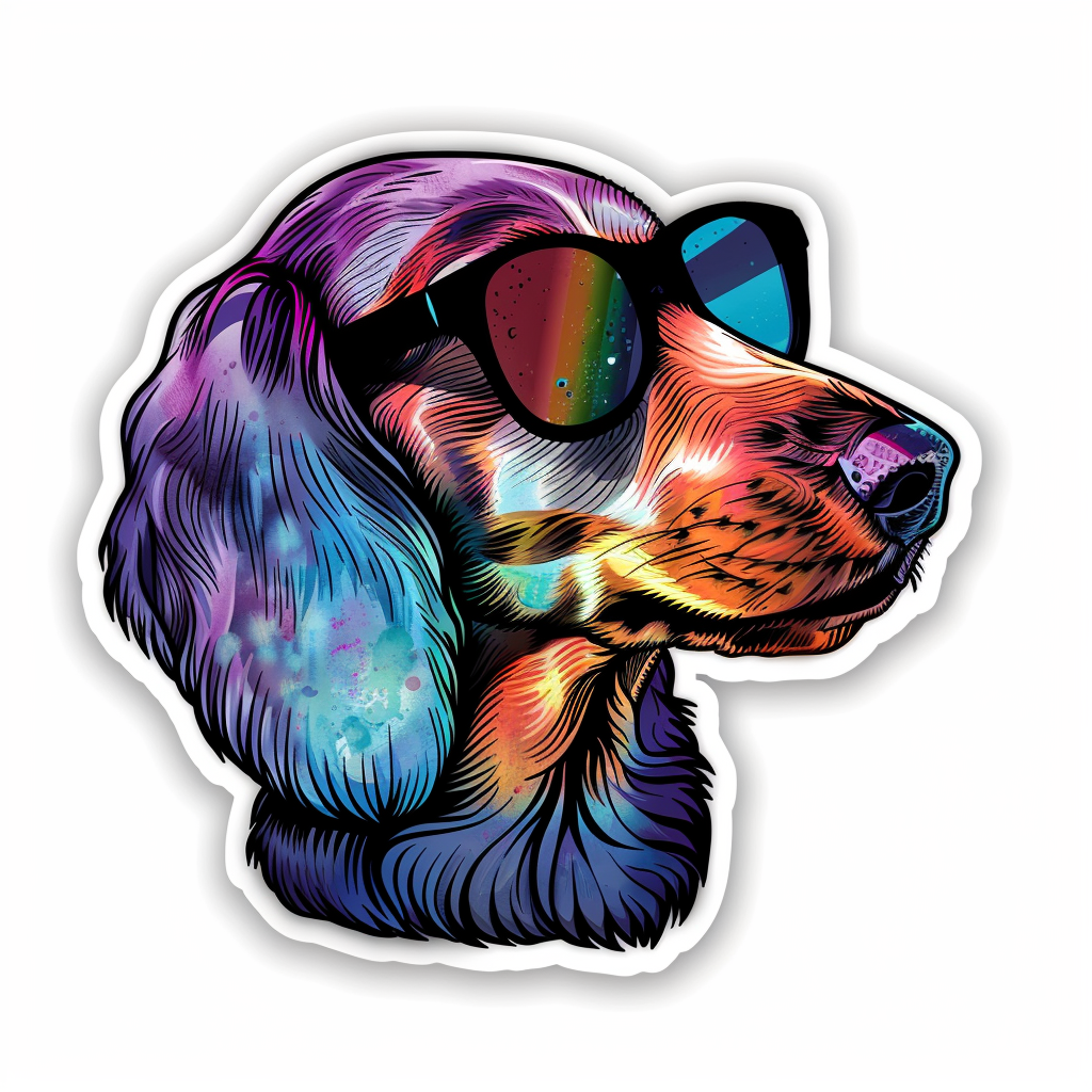Dachshund Dog Vinyl Decal Sticker for Car, Laptop, Tumbler and more # F013046