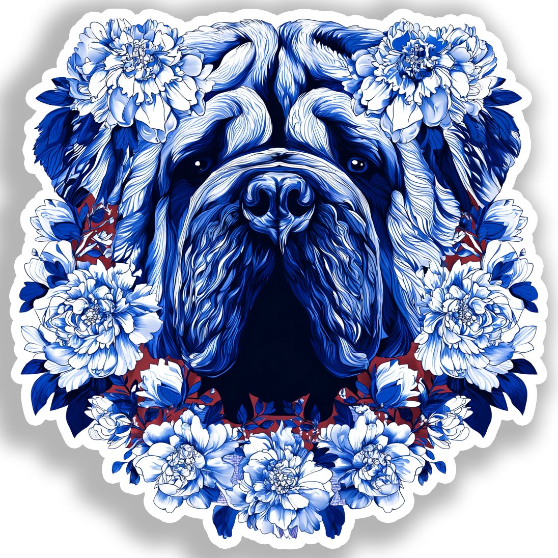 Large Breed Dog Vinyl Decal Sticker for Car, Laptop, Tumbler and more # A019361-4" x 4"