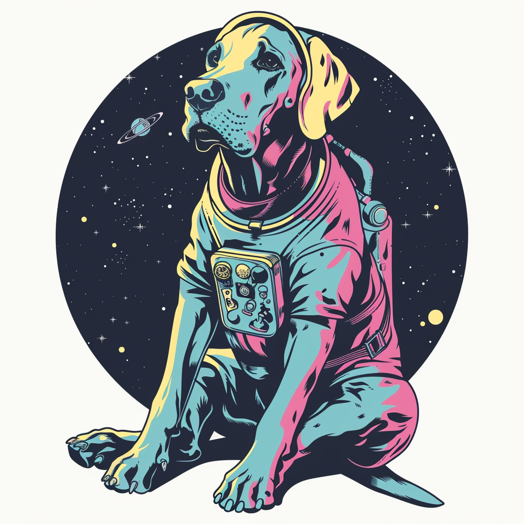 Great Dane Dog Expressive surreal Vinyl Decal Sticker for Car, Laptop, Tumbler and more # F022666