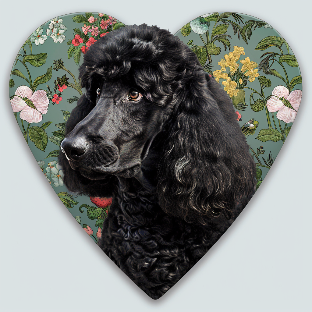 Poodle Dog heartcore Vinyl Decal Sticker for Car, Laptop, Tumbler and more # F012336