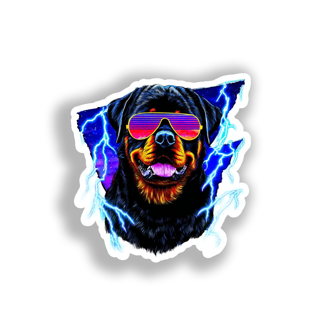 Rottweiler Dog Vinyl Decal Sticker for Car, Laptop, Tumbler and more # A018007-4" x 4"