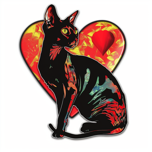 Abyssinian Cat astronaut majestic Expressive surreal Vinyl Decal Sticker for Car, Laptop, Tumbler and more # F021650-4" x 4"